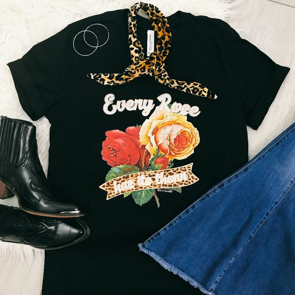 Every Rose Has It's Thorn Poison-Inspired T-Shirt